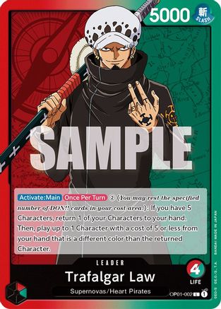 Image of Trafalgar Law (002) (OP01-002) - Romance Dawn