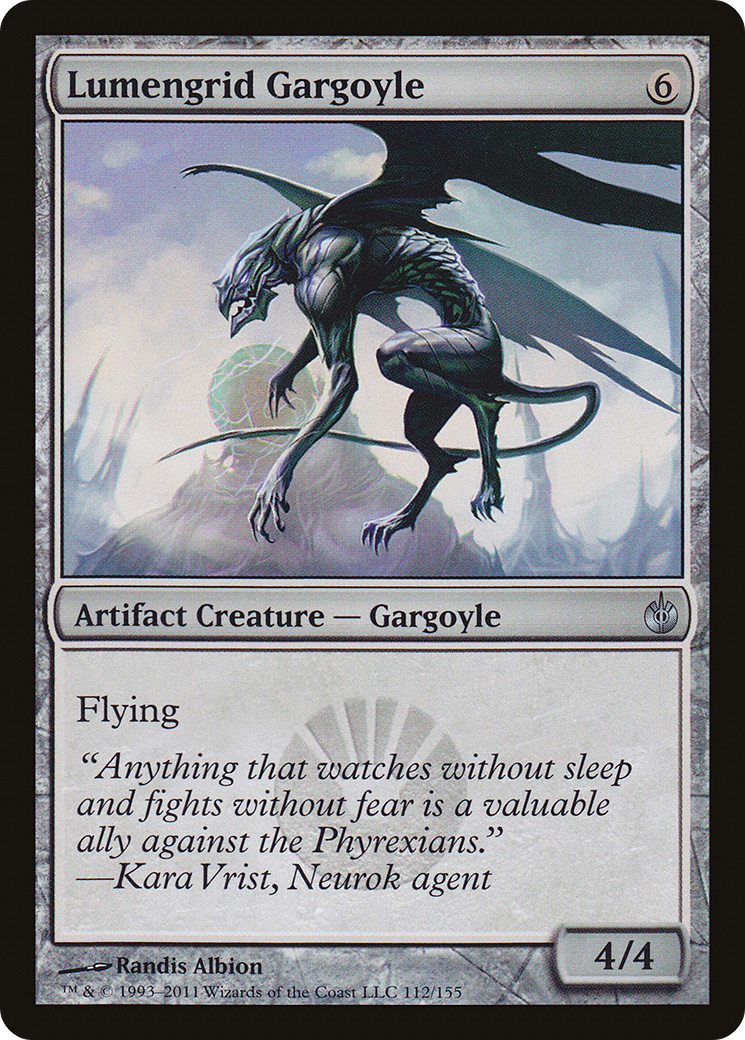 Image of Lumengrid Gargoyle (MBS-112) - Mirrodin Besieged Foil