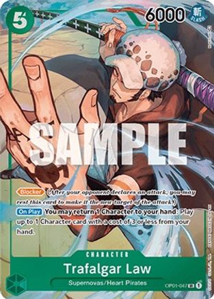 Image of Trafalgar Law (047) (Parallel) (OP01-047) - Romance Dawn Foil