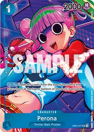 Image of Perona (Box Topper) (OP01-077) - Romance Dawn Foil