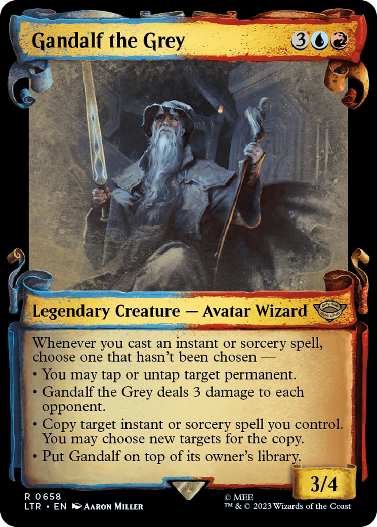 Image of Gandalf the Grey (Showcase Scrolls) (LTR-658) - The Lord of the Rings: Tales of Middle-earth: (Showcase)