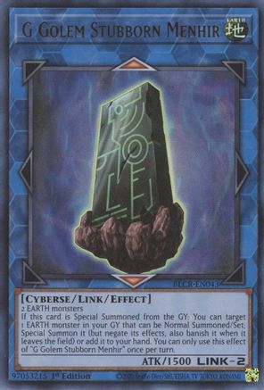 Image of G Golem Stubborn Menhir (BLCR-EN043) - Battles of Legend: Crystal Revenge 1st Edition