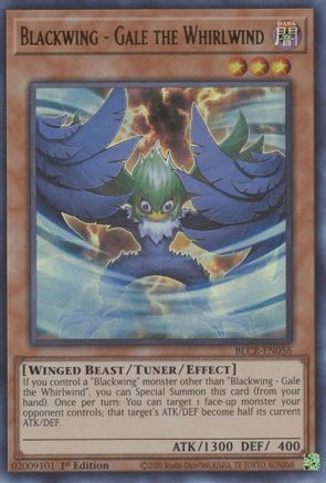 Image of Blackwing - Gale the Whirlwind (BLCR-EN056) - Battles of Legend: Crystal Revenge 1st Edition
