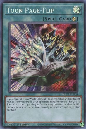 Image of Toon Page-Flip (BLCR-EN068) - Battles of Legend: Crystal Revenge 1st Edition
