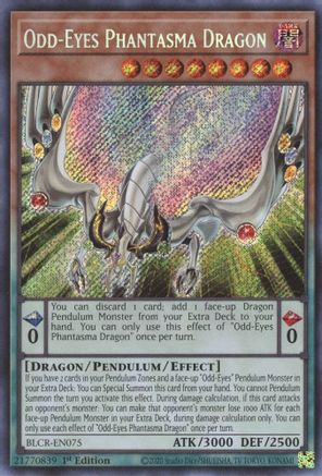 Image of Odd-Eyes Phantasma Dragon (BLCR-EN075) - Battles of Legend: Crystal Revenge 1st Edition