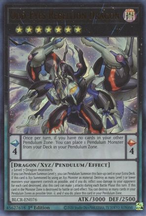 Image of Odd-Eyes Rebellion Dragon (BLCR-EN076) - Battles of Legend: Crystal Revenge 1st Edition