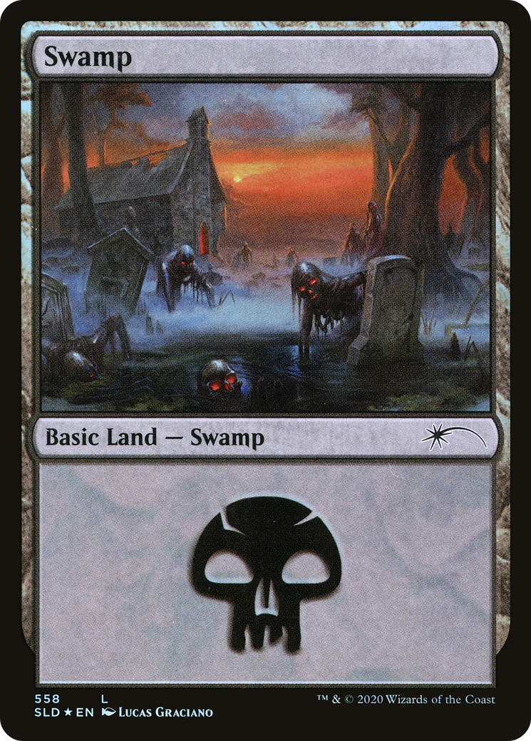 Image of Swamp (558) (SLD-558) - Secret Lair Drop Foil
