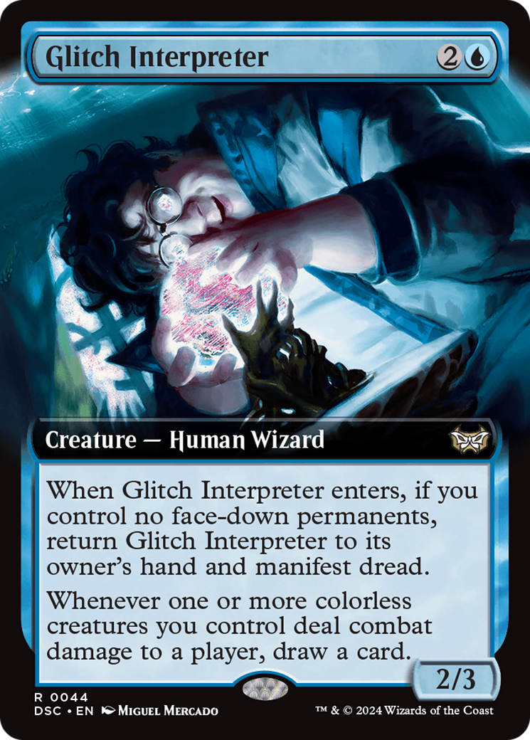 Image of Glitch Interpreter (Extended Art) (DSC-044) - Duskmourn: House of Horror Commander: (Extended Art)