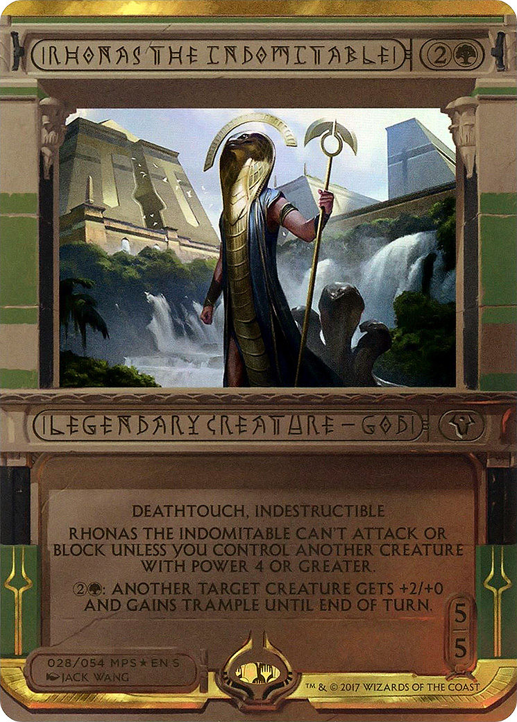 Image of Rhonas the Indomitable (MPS2-028) - Amonkhet Invocations (Borderless) Foil