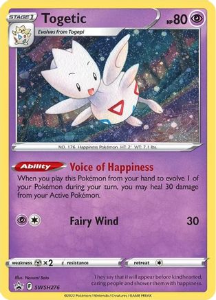 Image of Togetic SWSH276  - Holofoil SWSH Sword & Shield Promo Cards - Promo