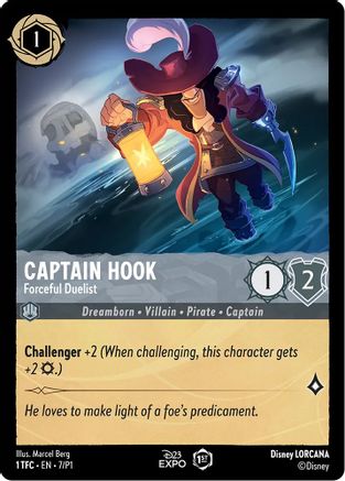 Image of Captain Hook - Forceful Duelist (7) - D23 Promos Holofoil