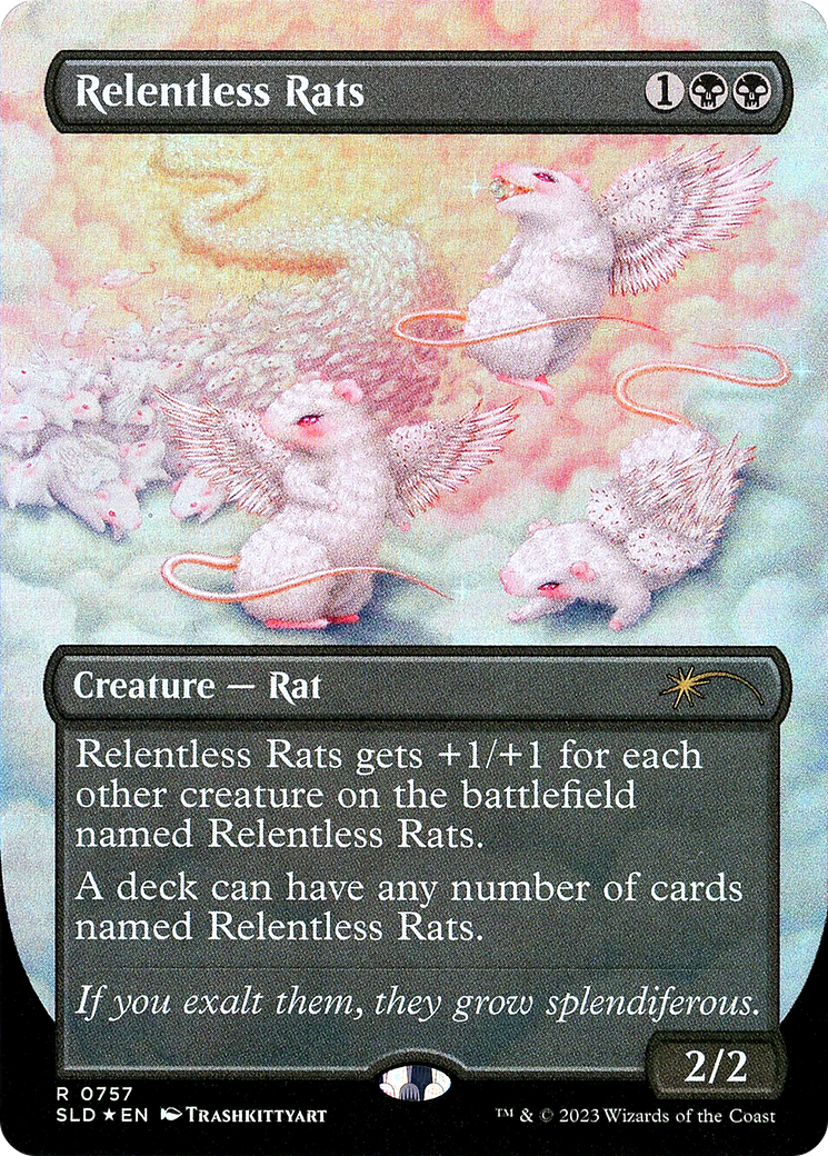 Image of Relentless Rats (757) (SLD-757) - Secret Lair Drop (Borderless) Foil
