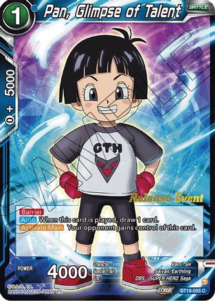 Image of Pan, Glimpse of Talent (Fighter's Ambition Holiday Pack) (BT19-055) - Tournament Promotion Cards