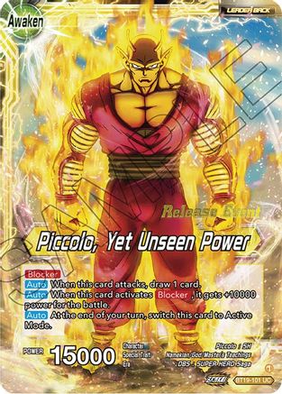 Image of Piccolo // Piccolo, Yet Unseen Power (Fighter's Ambition Holiday Pack) (BT19-101) - Tournament Promotion Cards