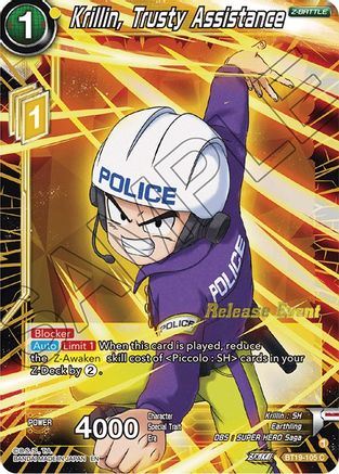 Image of Krillin, Trusty Assistance (Fighter's Ambition Holiday Pack) (BT19-105) - Tournament Promotion Cards