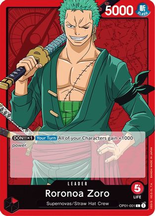 Image of Roronoa Zoro (001) (OP01-001) - Romance Dawn