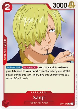 Image of Sanji (OP01-013) - Romance Dawn Foil