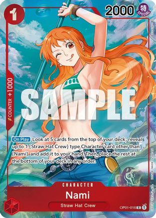 Image of Nami (Parallel) (OP01-016) - Romance Dawn Foil