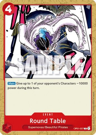 Image of Round Table (OP01-027) - Romance Dawn