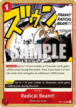 Image of Radical Beam!! (OP01-029) - Romance Dawn