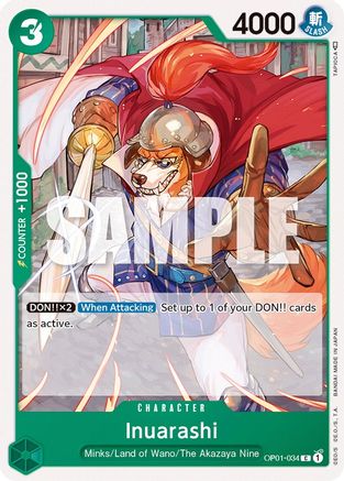 Image of Inuarashi (OP01-034) - Romance Dawn