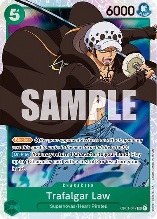 Image of Trafalgar Law (047) (OP01-047) - Romance Dawn Foil
