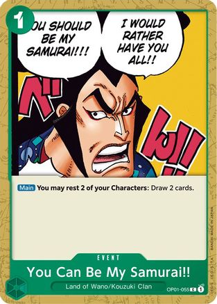 Image of You Can Be My Samurai!! (OP01-055) - Romance Dawn