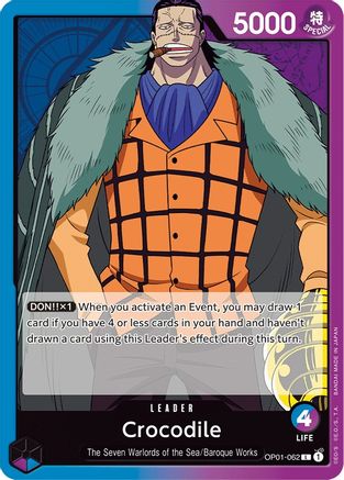 Image of Crocodile (062) (OP01-062) - Romance Dawn