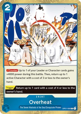Image of Overheat (OP01-086) - Romance Dawn Foil