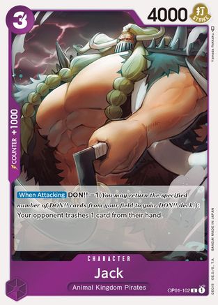 Image of Jack (OP01-102) - Romance Dawn Foil