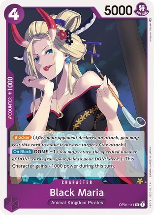 Image of Black Maria (OP01-111) - Romance Dawn Foil