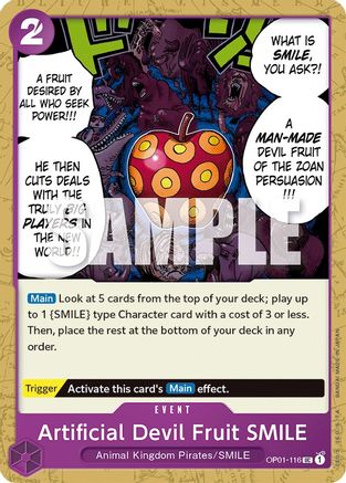 Image of Artificial Devil Fruit SMILE (OP01-116) - Romance Dawn