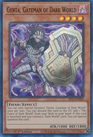Image of Genta, Gateman of Dark World (SR13-EN002) - Structure Deck: Dark World 1st Edition