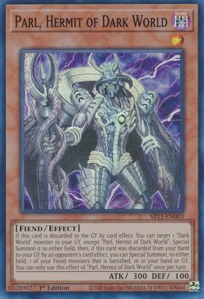 Image of Parl, Hermit of Dark World (SR13-EN003) - Structure Deck: Dark World 1st Edition