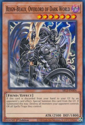 Image of Reign-Beaux, Overlord of Dark World (SR13-EN004) - Structure Deck: Dark World 1st Edition