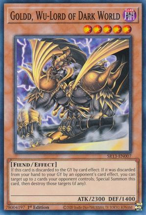 Image of Goldd, Wu-Lord of Dark World (SR13-EN007) - Structure Deck: Dark World 1st Edition