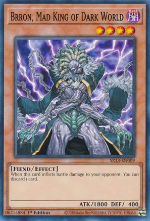 Image of Brron, Mad King of Dark World (SR13-EN009) - Structure Deck: Dark World 1st Edition