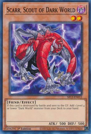 Image of Scarr, Scout of Dark World (SR13-EN012) - Structure Deck: Dark World 1st Edition