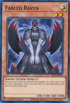 Image of Fabled Raven (SR13-EN023) - Structure Deck: Dark World 1st Edition
