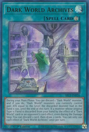Image of Dark World Archives (SR13-EN026) - Structure Deck: Dark World 1st Edition