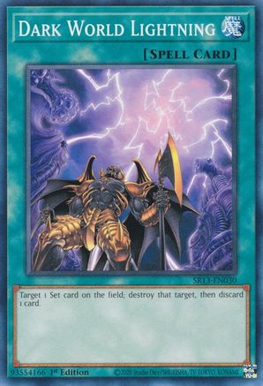 Image of Dark World Lightning (SR13-EN030) - Structure Deck: Dark World 1st Edition