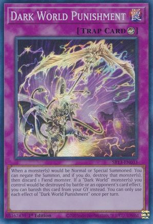 Image of Dark World Punishment (SR13-EN033) - Structure Deck: Dark World 1st Edition