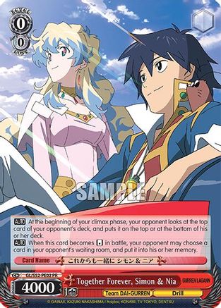 Image of Together Forever, Simon & Nia (Anime Expo 2018) (GL/SS22-PE02 PR) - Gurren Lagann