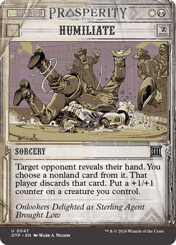 Image of Humiliate (OTP-047) - Breaking News: (Showcase) (Borderless)