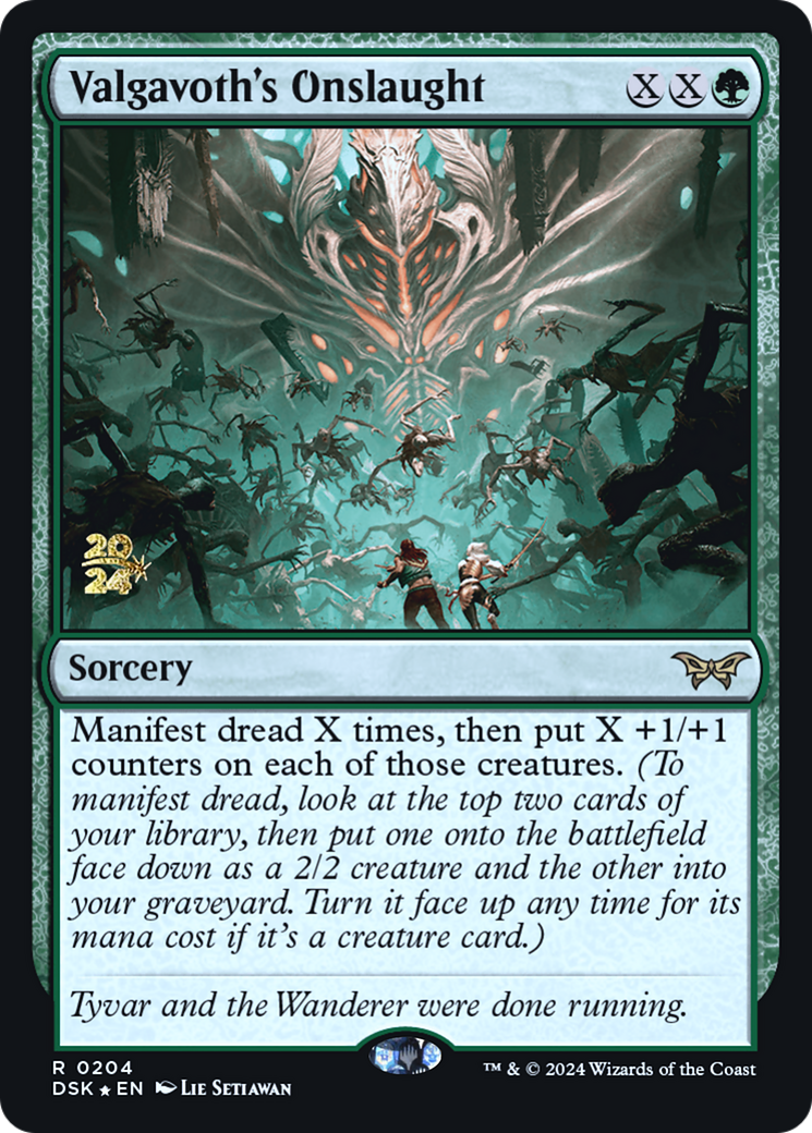 Image of Valgavoth's Onslaught (PRE-204) - Duskmourn: House of Horror Promos Foil