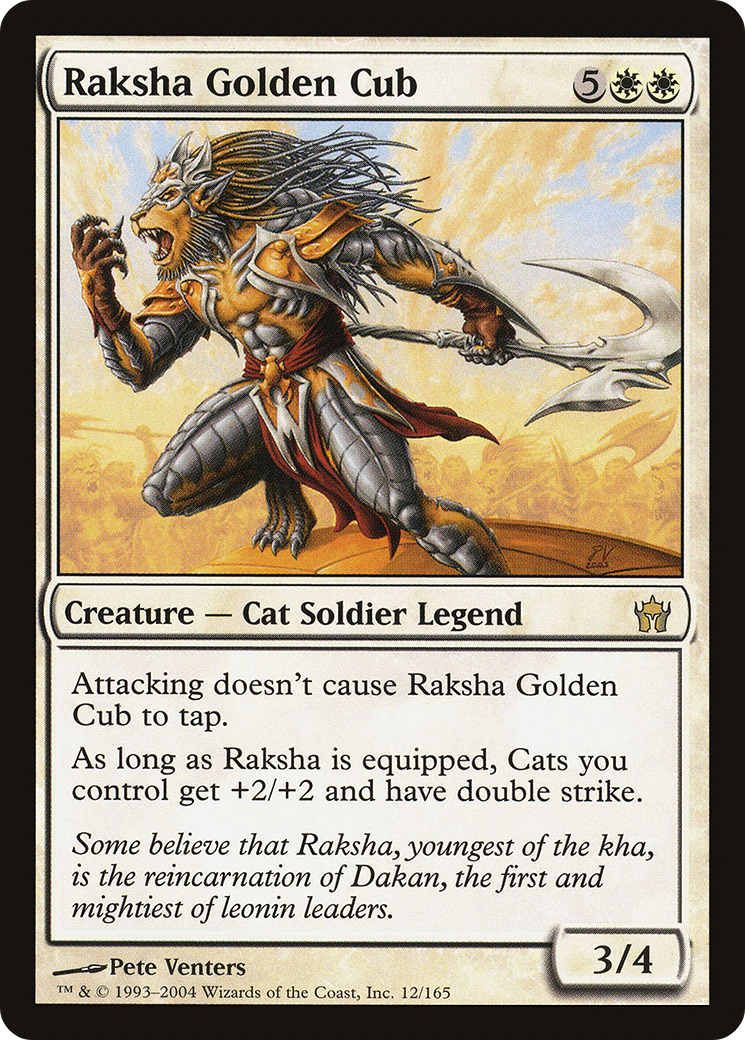 Image of Raksha Golden Cub (5DN-012) - Fifth Dawn Foil