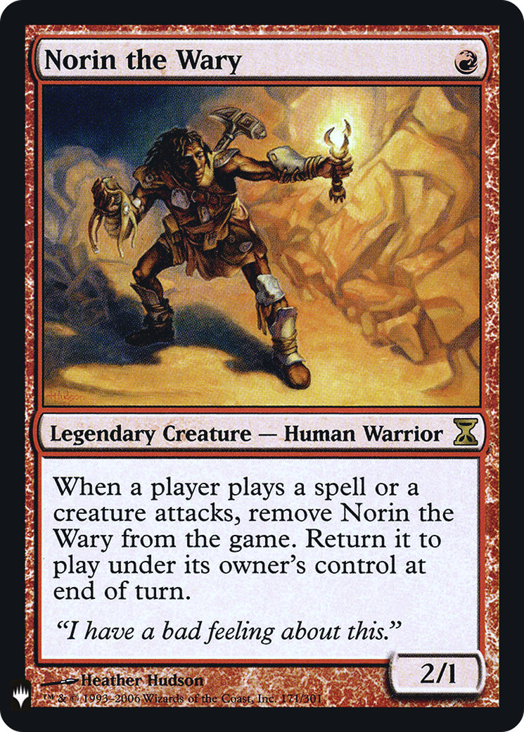 Image of Norin the Wary (LIST-171) - The List Foil