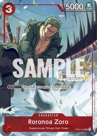 Image of Roronoa Zoro - ST01-013 (Treasure Cup) (ST01-013) - One Piece Promotion Cards Foil