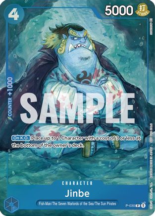Image of Jinbe (Event Pack Vol. 1) (P-030) - One Piece Promotion Cards Foil