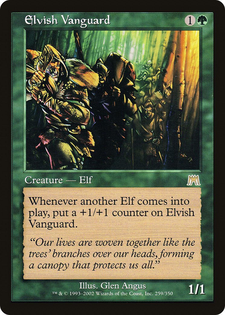 Image of Elvish Vanguard (ONS-259) - Onslaught Foil